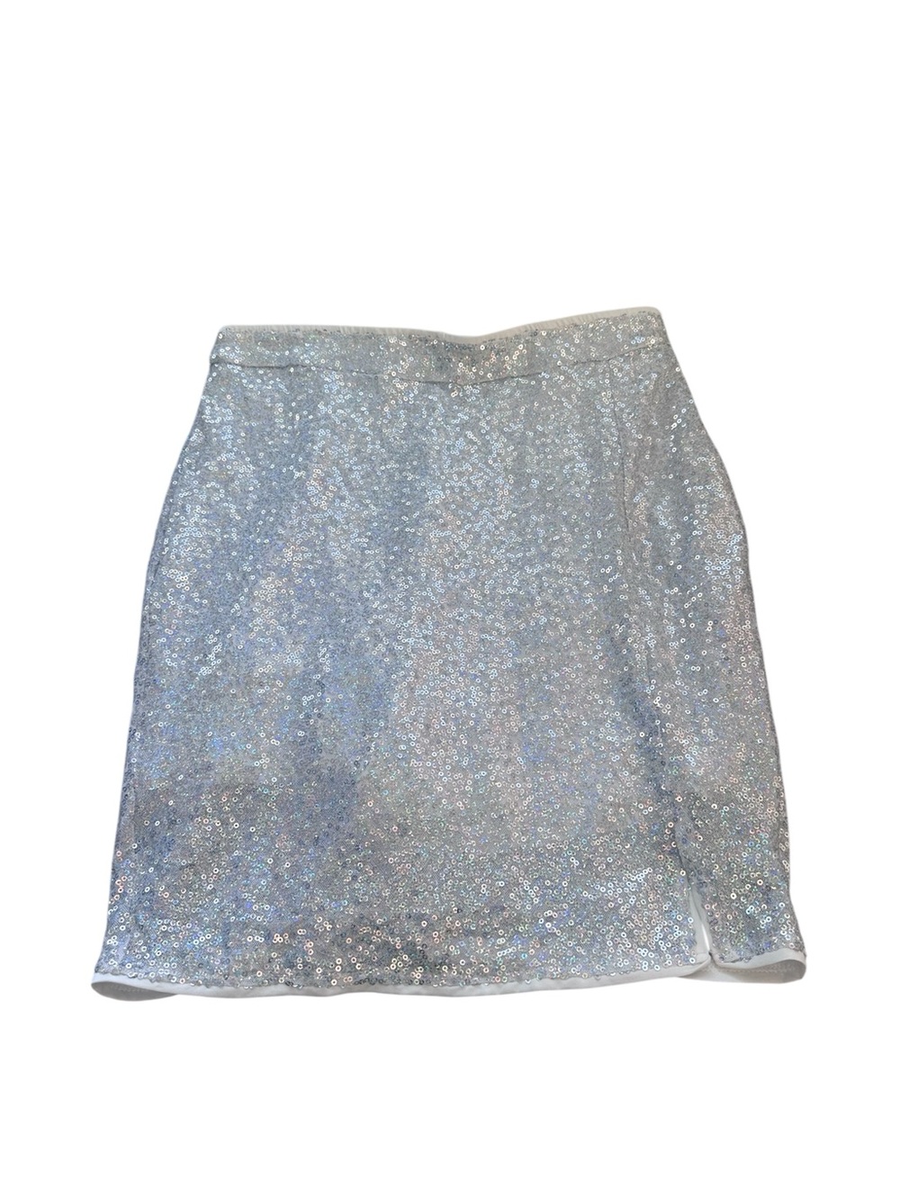 White Silver Sequin Skort Small | Sparkle Party NYE bachelorette bride festival